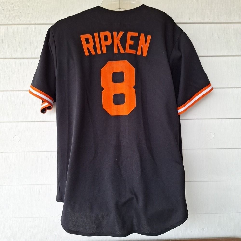 Vintage 90s Cal Ripken Baltimore Orioles Majestic Jersey Shirt Men's XL - Picture 2 of 4